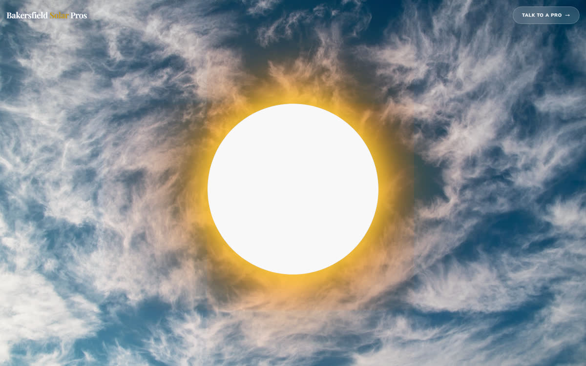 Bakersfield Solar Pros website